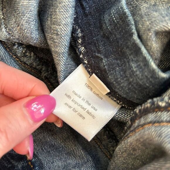 Rachel Comey High Waisted Bleach Washed Fray Jeans Size 2 - Picture 7 of 10